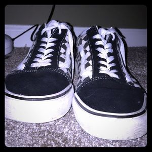 White checkered vans